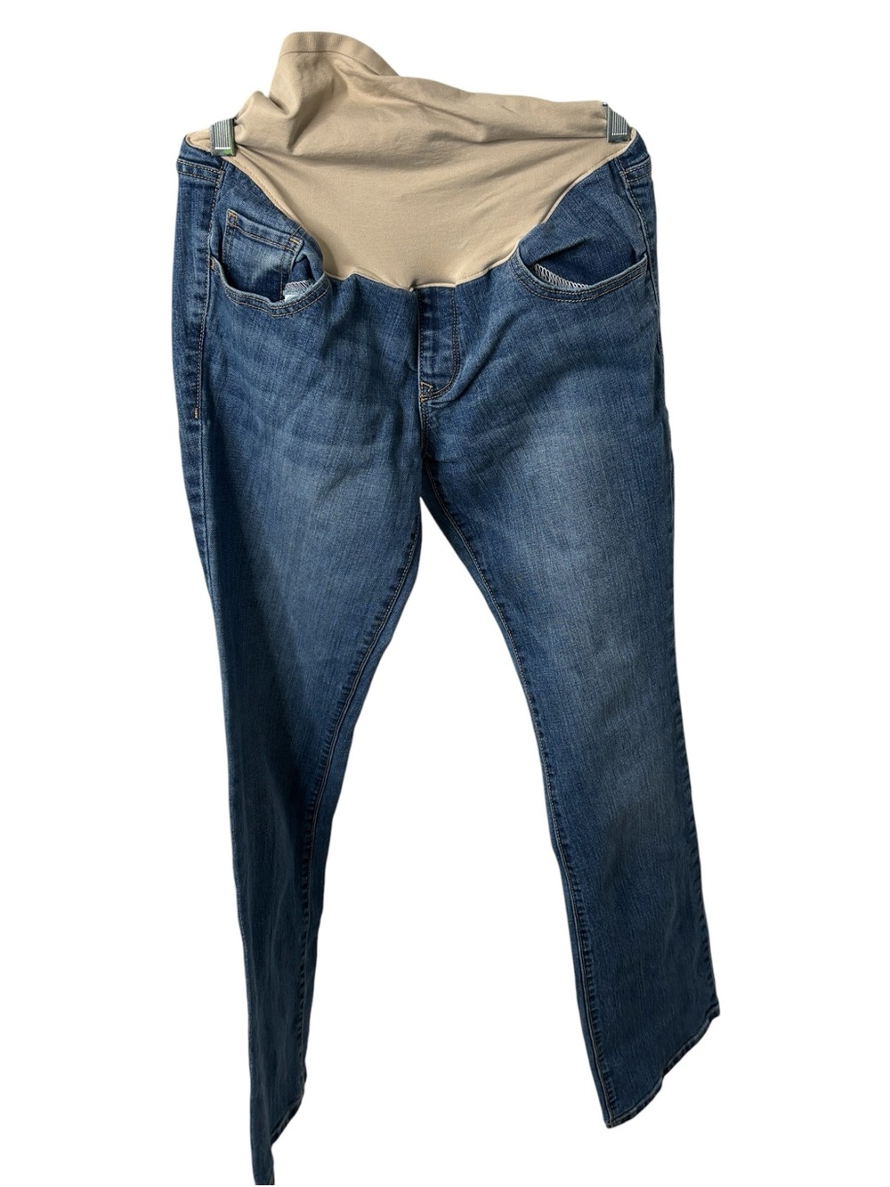 Old Navy maternity jeans, size 4, boot cut, denim, casual, comfortable, stretch